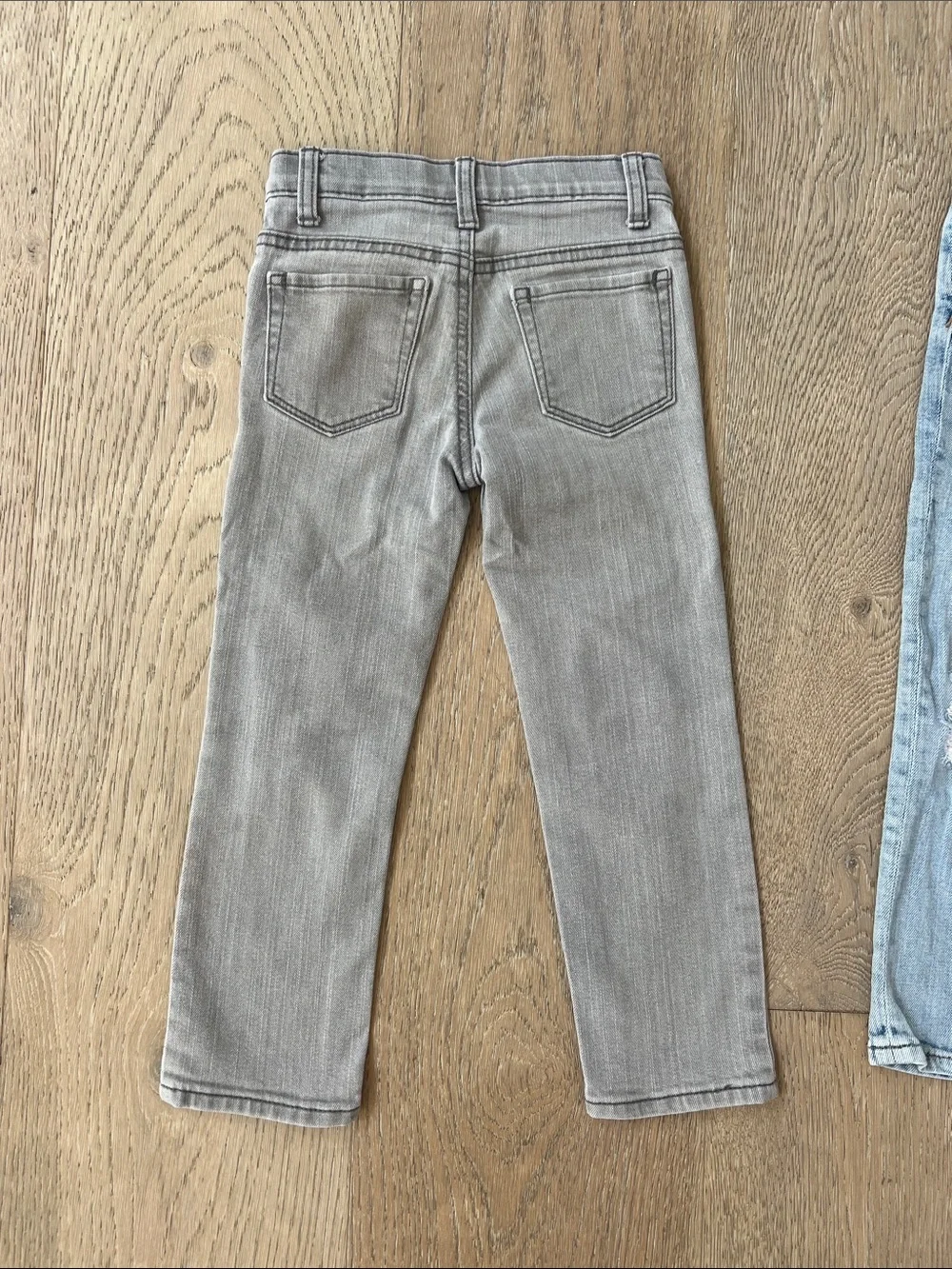 4T Kids Two-Pack Skinny Stretch Jeans - Gray & Light Blue Distressed